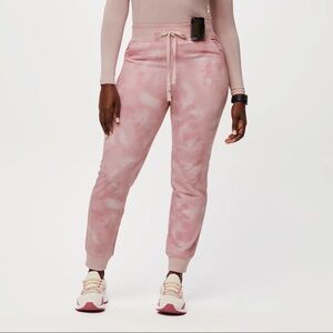 FIGS Zamora Jogger Marbled Rose - Petite Medium